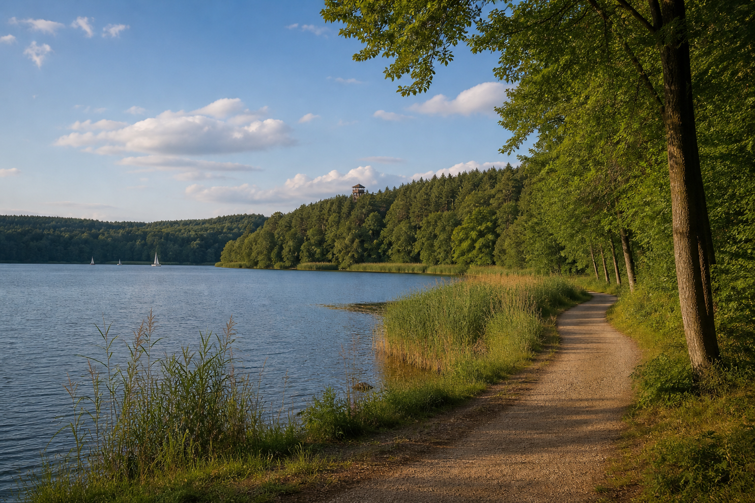Wanderweg am fiktiven Taarsee